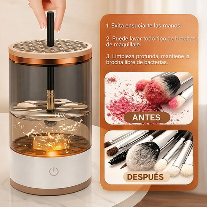 Limpiador de Brochas de Maquillaje Eléctrico USB – Lava y Seca en Minutos